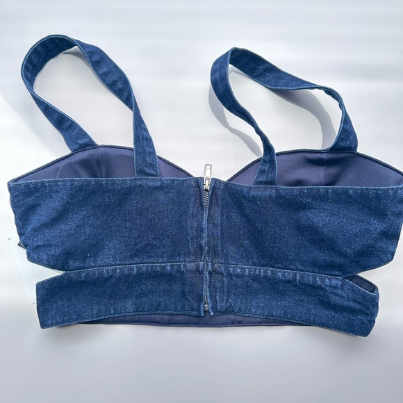 SALE‼️NEW AFRM Lavera Top in Dark Lancer Wash - Picture 7 of 9